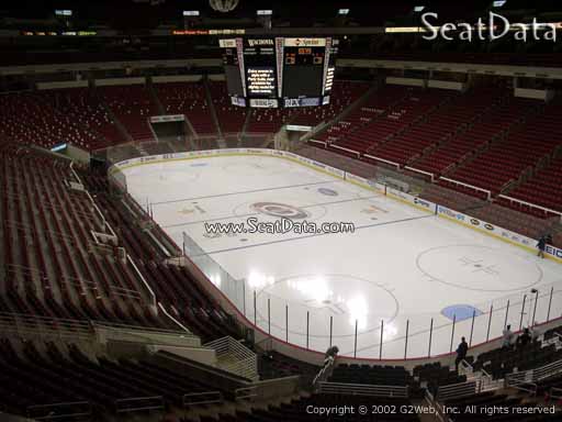 Seat view from section 229 at PNC Arena, home of the Carolina Hurricanes