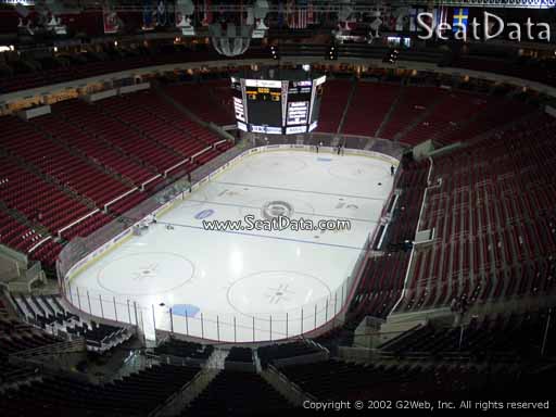Seat view from section 312 at PNC Arena, home of the Carolina Hurricanes