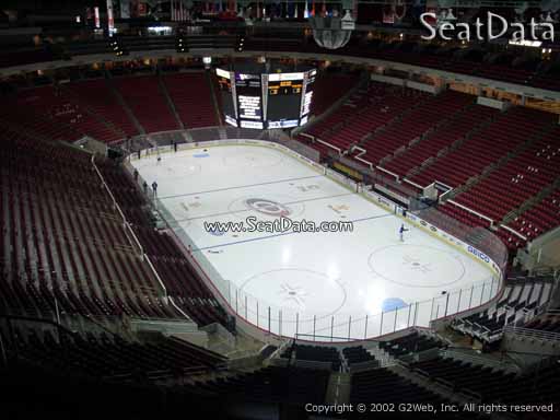 Seat view from section 317 at PNC Arena, home of the Carolina Hurricanes