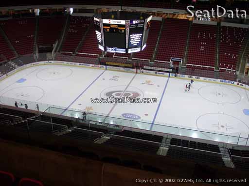 Seat view from section 323 at PNC Arena, home of the Carolina Hurricanes