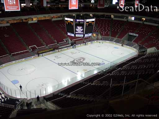 Seat view from section 328 at PNC Arena, home of the Carolina Hurricanes