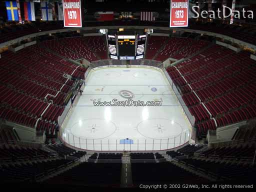 Seat view from section 333 at PNC Arena, home of the Carolina Hurricanes