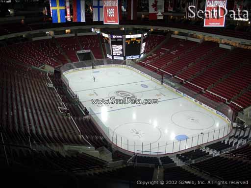Seat view from section 335 at PNC Arena, home of the Carolina Hurricanes