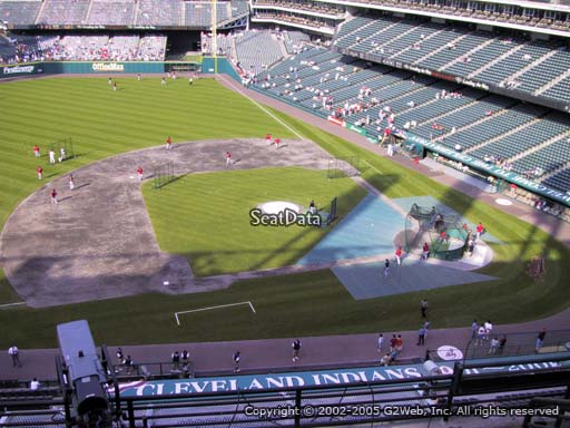 Seat view from section 463 at Progressive Field, home of the Cleveland Indians