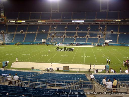 Seat view from section 109 at TIAA Bank Field, home of the Jacksonville Jaguars