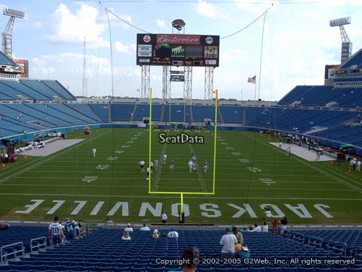 Seat view from section 123 at TIAA Bank Field, home of the Jacksonville Jaguars