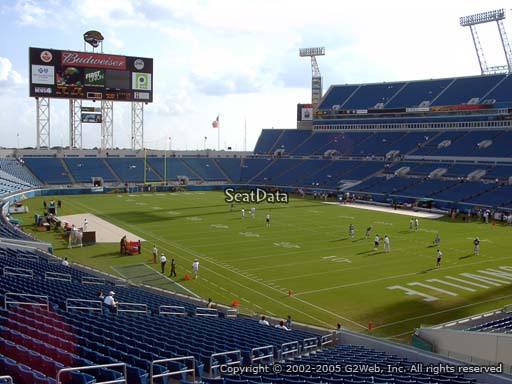 Seat view from section 128 at TIAA Bank Field, home of the Jacksonville Jaguars