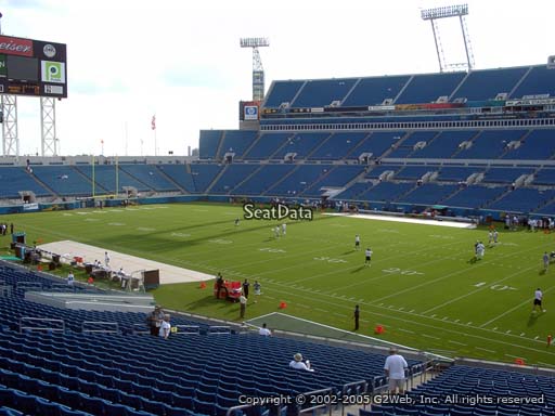Seat view from section 131 at TIAA Bank Field, home of the Jacksonville Jaguars