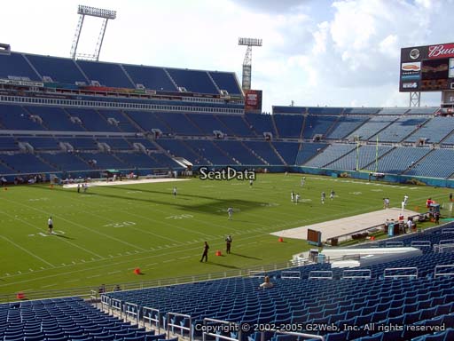 Seat view from section 142 at TIAA Bank Field, home of the Jacksonville Jaguars