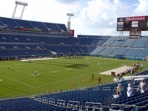 Seat view from section 143 at TIAA Bank Field, home of the Jacksonville Jaguars