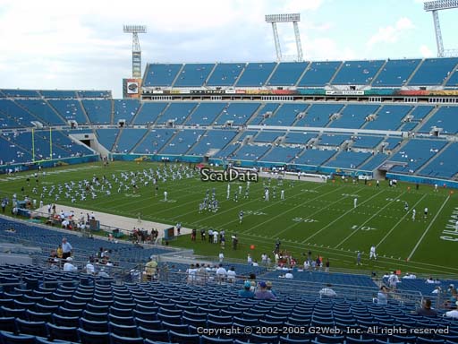 Seat view from section 205 at TIAA Bank Field, home of the Jacksonville Jaguars