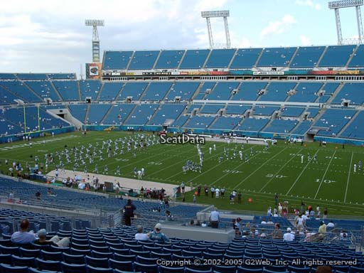 Seat view from section 206 at TIAA Bank Field, home of the Jacksonville Jaguars