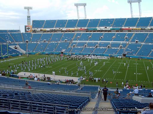 Seat view from section 207 at TIAA Bank Field, home of the Jacksonville Jaguars