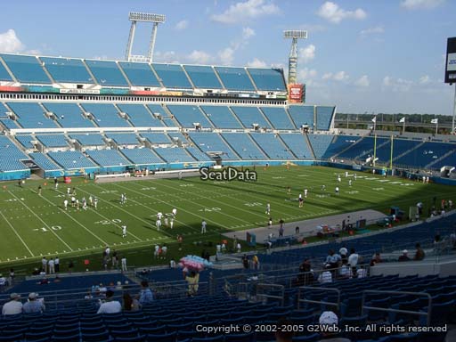 Seat view from section 214 at TIAA Bank Field, home of the Jacksonville Jaguars