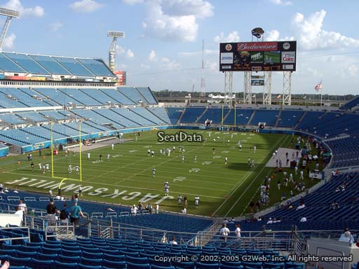 Seat view from section 220 at TIAA Bank Field, home of the Jacksonville Jaguars