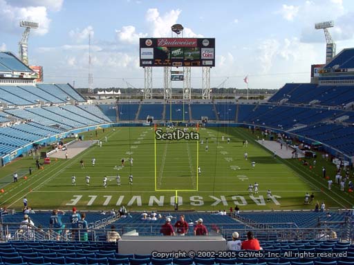 Seat view from section 223 at TIAA Bank Field, home of the Jacksonville Jaguars