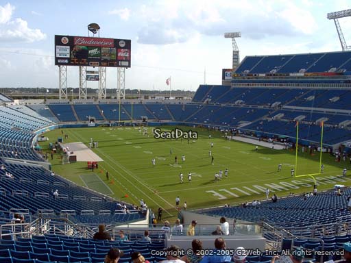 Seat view from section 227 at TIAA Bank Field, home of the Jacksonville Jaguars