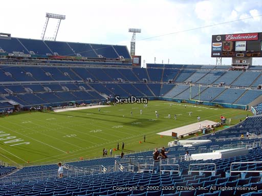 Seat view from section 243 at TIAA Bank Field, home of the Jacksonville Jaguars