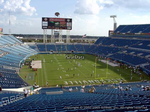 Seat view from section 325 at TIAA Bank Field, home of the Jacksonville Jaguars