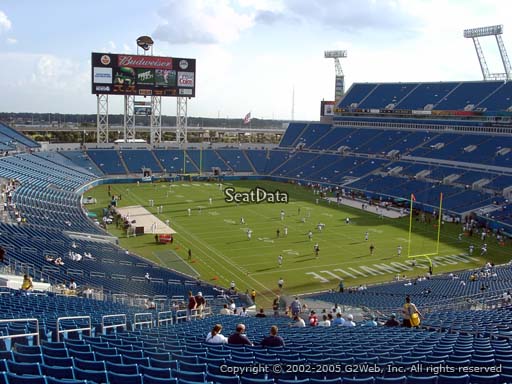 Seat view from section 327 at TIAA Bank Field, home of the Jacksonville Jaguars