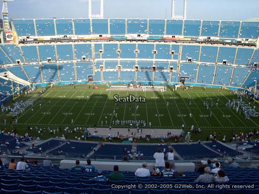 Seat view from section 410 at TIAA Bank Field, home of the Jacksonville Jaguars
