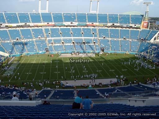 Seat view from section 411 at TIAA Bank Field, home of the Jacksonville Jaguars