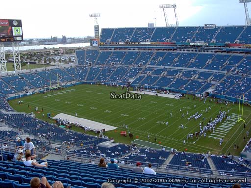 Seat view from section 431 at TIAA Bank Field, home of the Jacksonville Jaguars