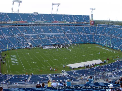 Seat view from section 441 at TIAA Bank Field, home of the Jacksonville Jaguars