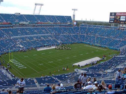 Seat view from section 443 at TIAA Bank Field, home of the Jacksonville Jaguars