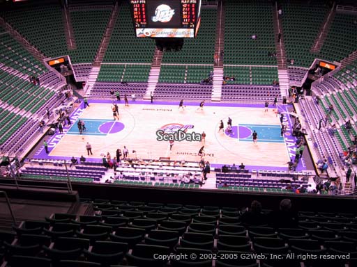 View from section 131 at Vivint Smart Home Arena, home of the Utah Jazz.