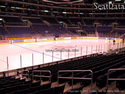Seat view from section 113 at the Staples Center, home of the Los Angeles Kings