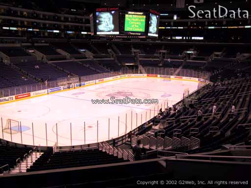 Seat view from section 205 at the Staples Center, home of the Los Angeles Kings