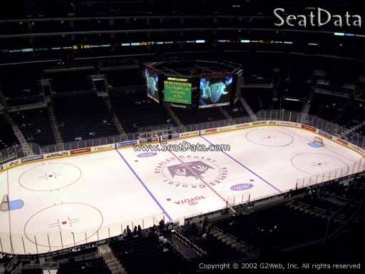 Seat view from section 303 at the Staples Center, home of the Los Angeles Kings