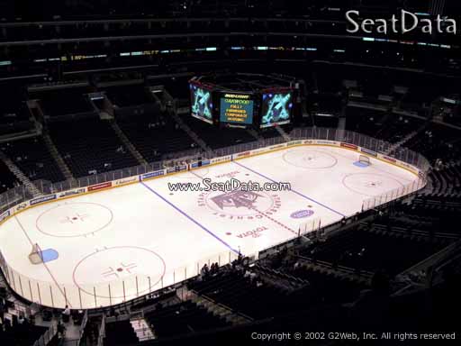 Seat view from section 304 at the Staples Center, home of the Los Angeles Kings