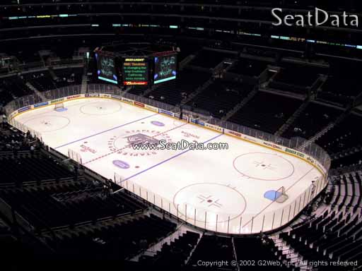 Seat view from section 331 at the Staples Center, home of the Los Angeles Kings