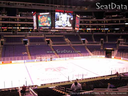Seat view from Premier Section 6 at the Staples Center, home of the Los Angeles Kings