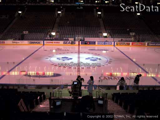 Seat view from section 108 at Scotiabank Arena, home of the Toronto Maple Leafs