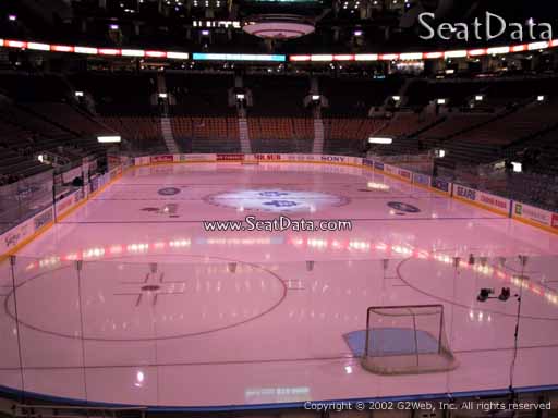 Seat view from section 114 at Scotiabank Arena, home of the Toronto Maple Leafs