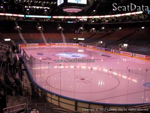 Seat view from section 115 at Scotiabank Arena, home of the Toronto Maple Leafs
