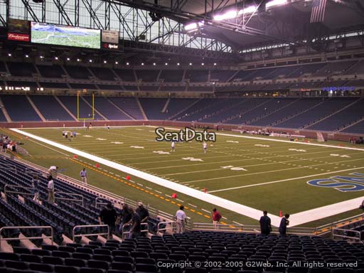 Seat view from section 112 at Ford Field, home of the Detroit Lions
