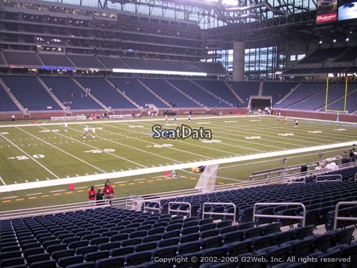 Seat view from section 124 at Ford Field, home of the Detroit Lions