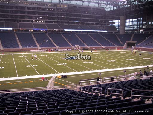 Seat view from section 125 at Ford Field, home of the Detroit Lions