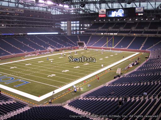 Seat view from section 223 at Ford Field, home of the Detroit Lions