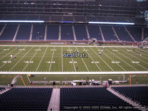 Seat view from section 230 at Ford Field, home of the Detroit Lions