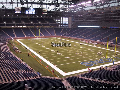 Seat view from section 239 at Ford Field, home of the Detroit Lions