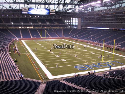 Seat view from section 240 at Ford Field, home of the Detroit Lions