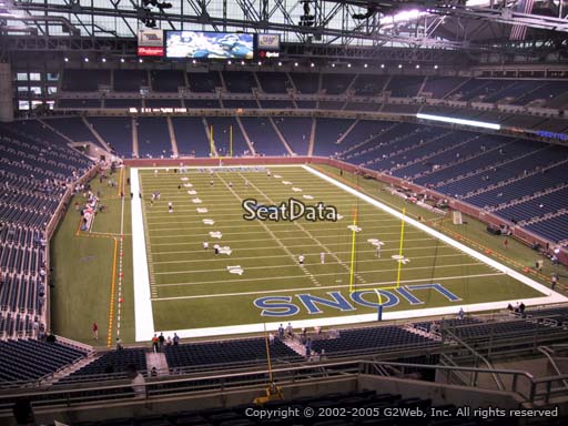 Seat view from section 316 at Ford Field, home of the Detroit Lions