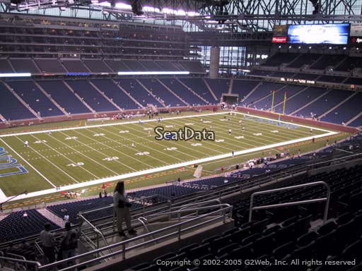 Seat view from section 326 at Ford Field, home of the Detroit Lions