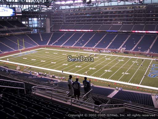 Seat view from section 335 at Ford Field, home of the Detroit Lions
