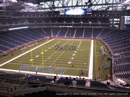 Seat view from section 346 at Ford Field, home of the Detroit Lions